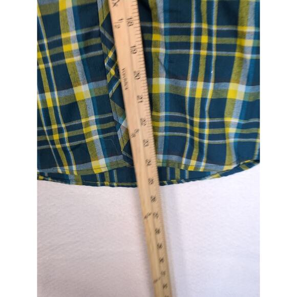 The North Face Women’s Button Up Plaid Shirt Green Blue Gorpcore Size M - Picture 8 of 8